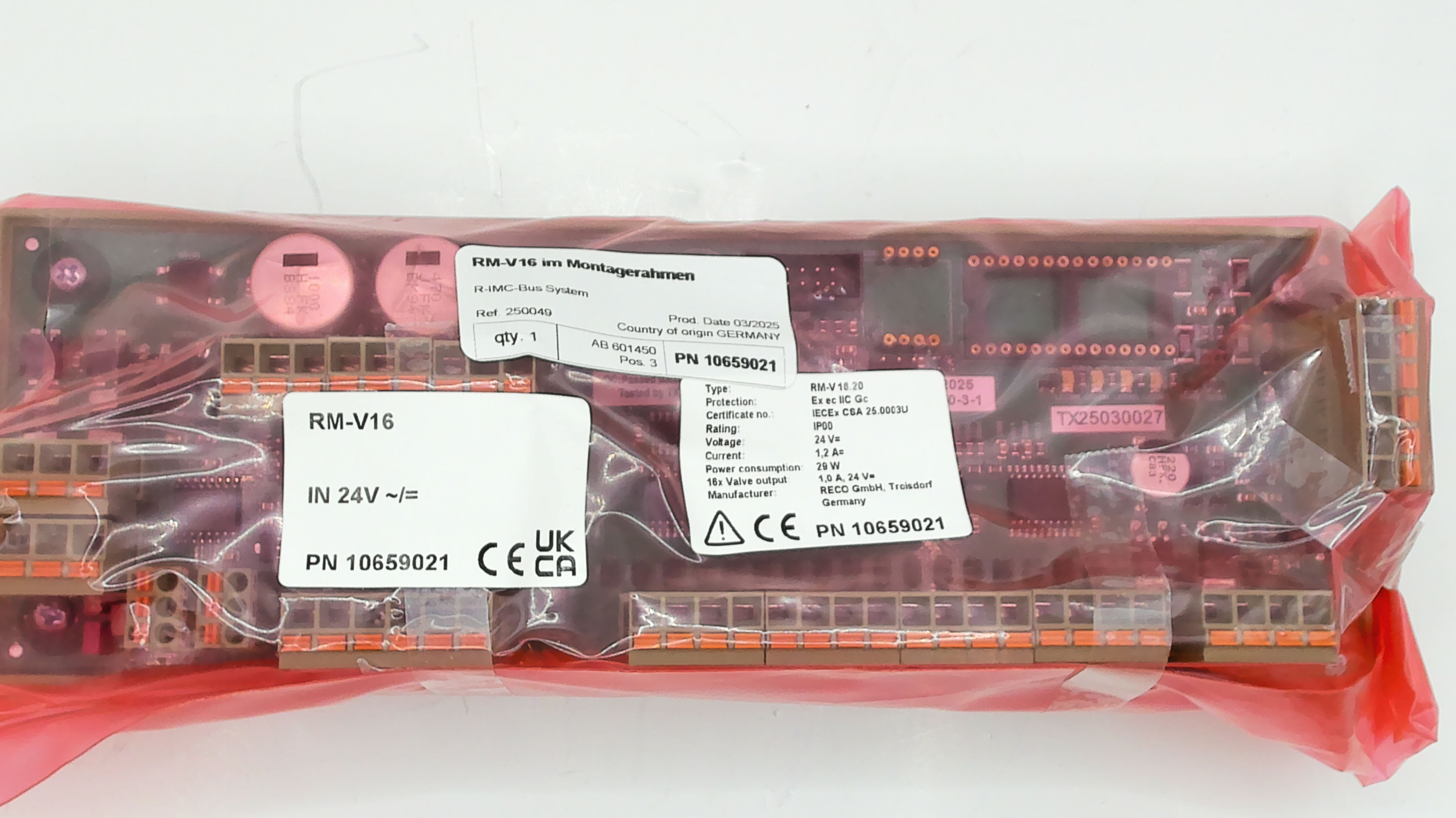 P/N: 10659021, Type: RM-V16