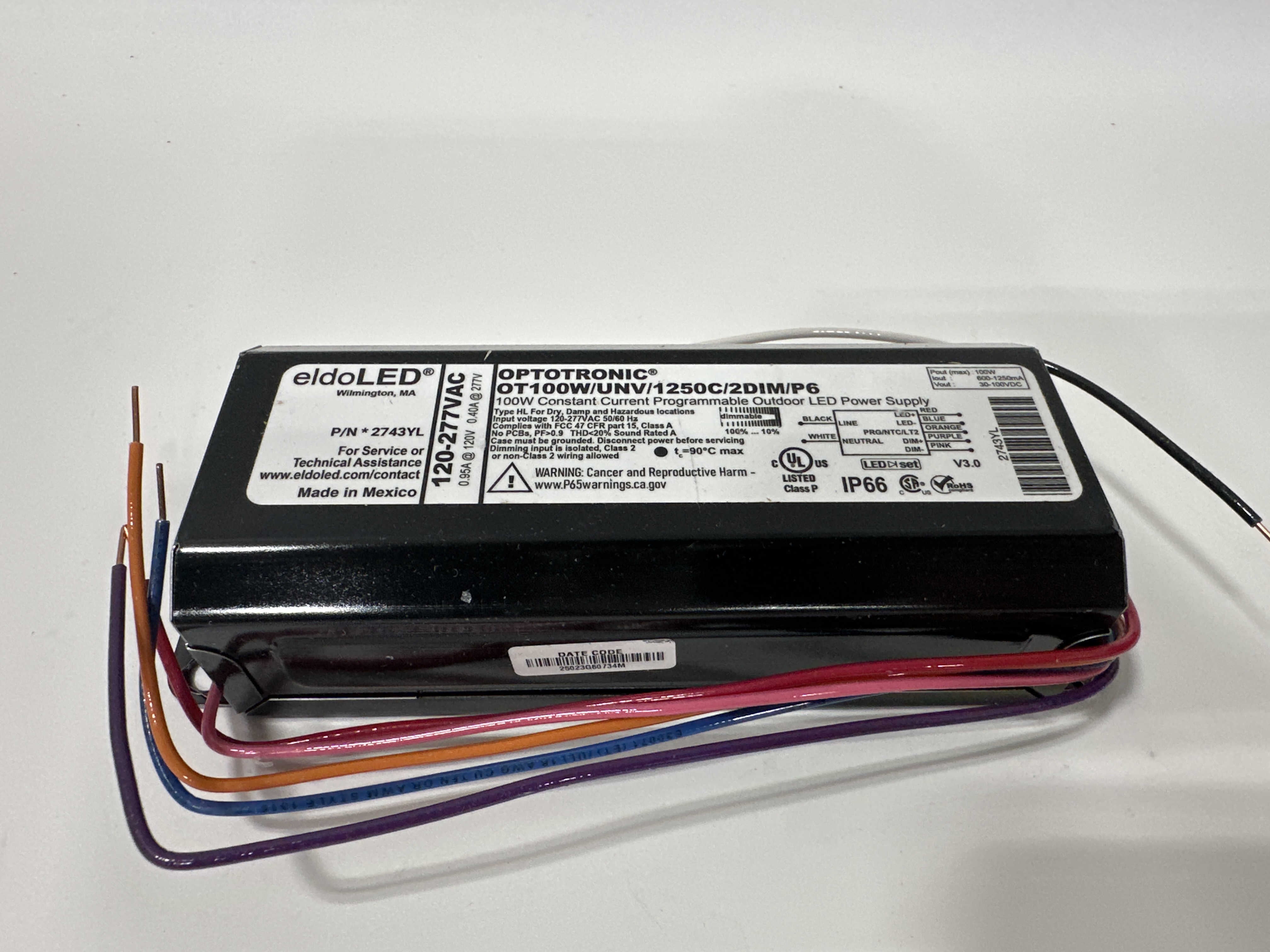 Ot100W/UNV/1250C/2DIM/P6