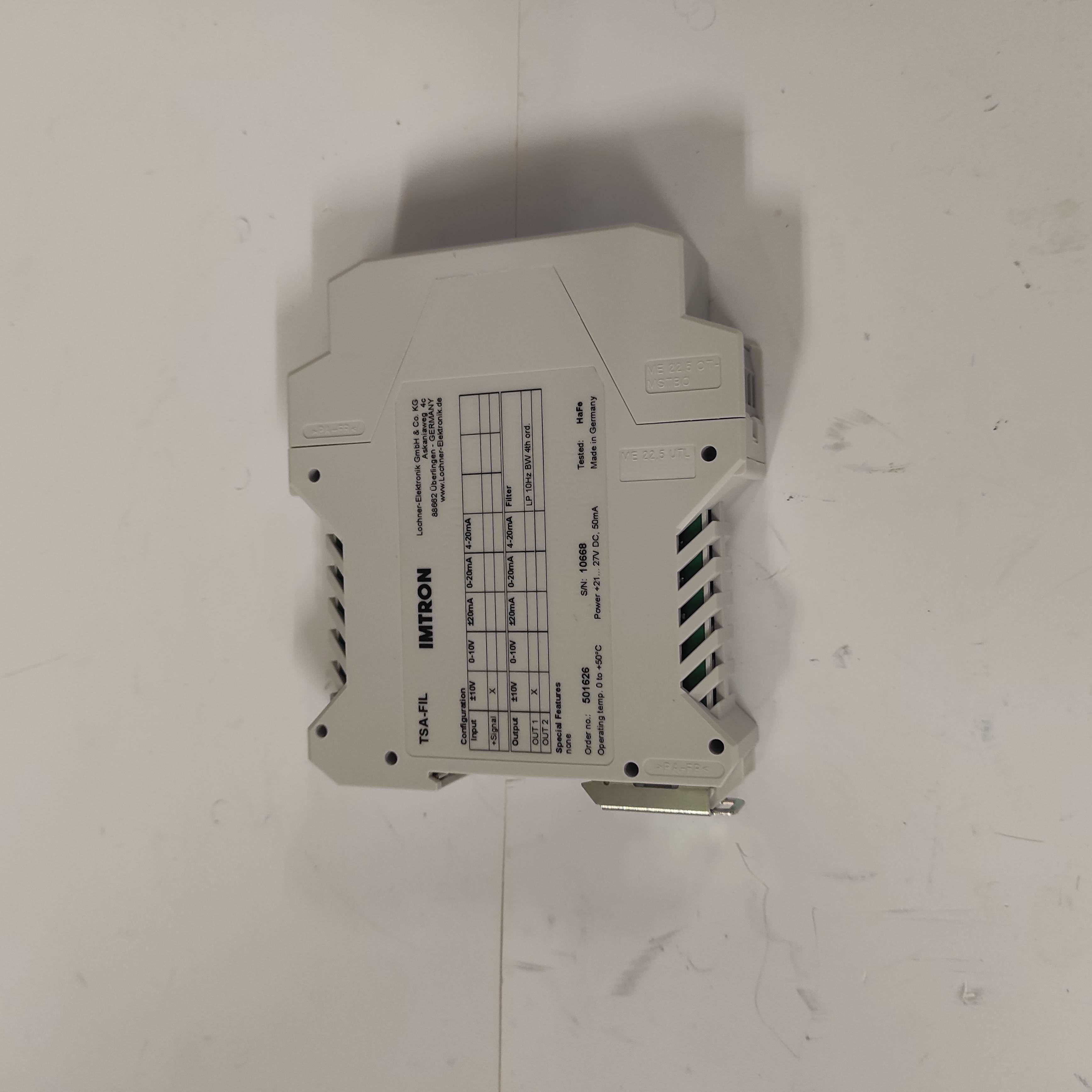 TSA-FIL1-V1-10-BW-V1 / 501626