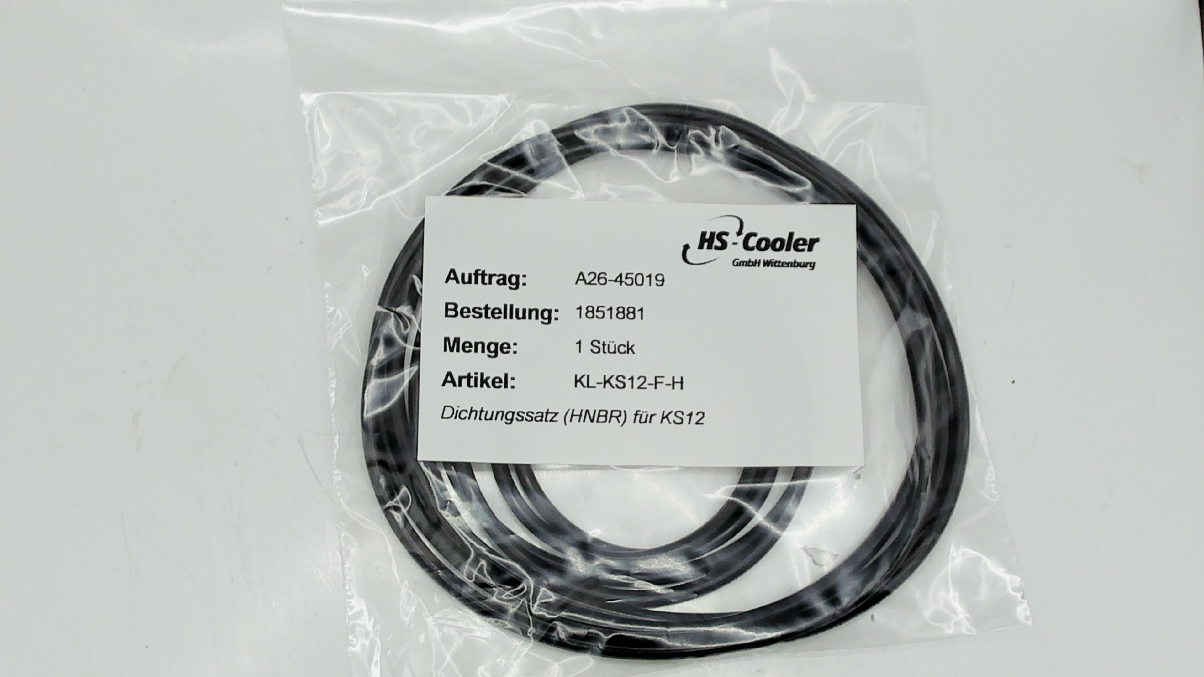 Seal kit (HNBR) for KS12 / KL-KS12-F-H