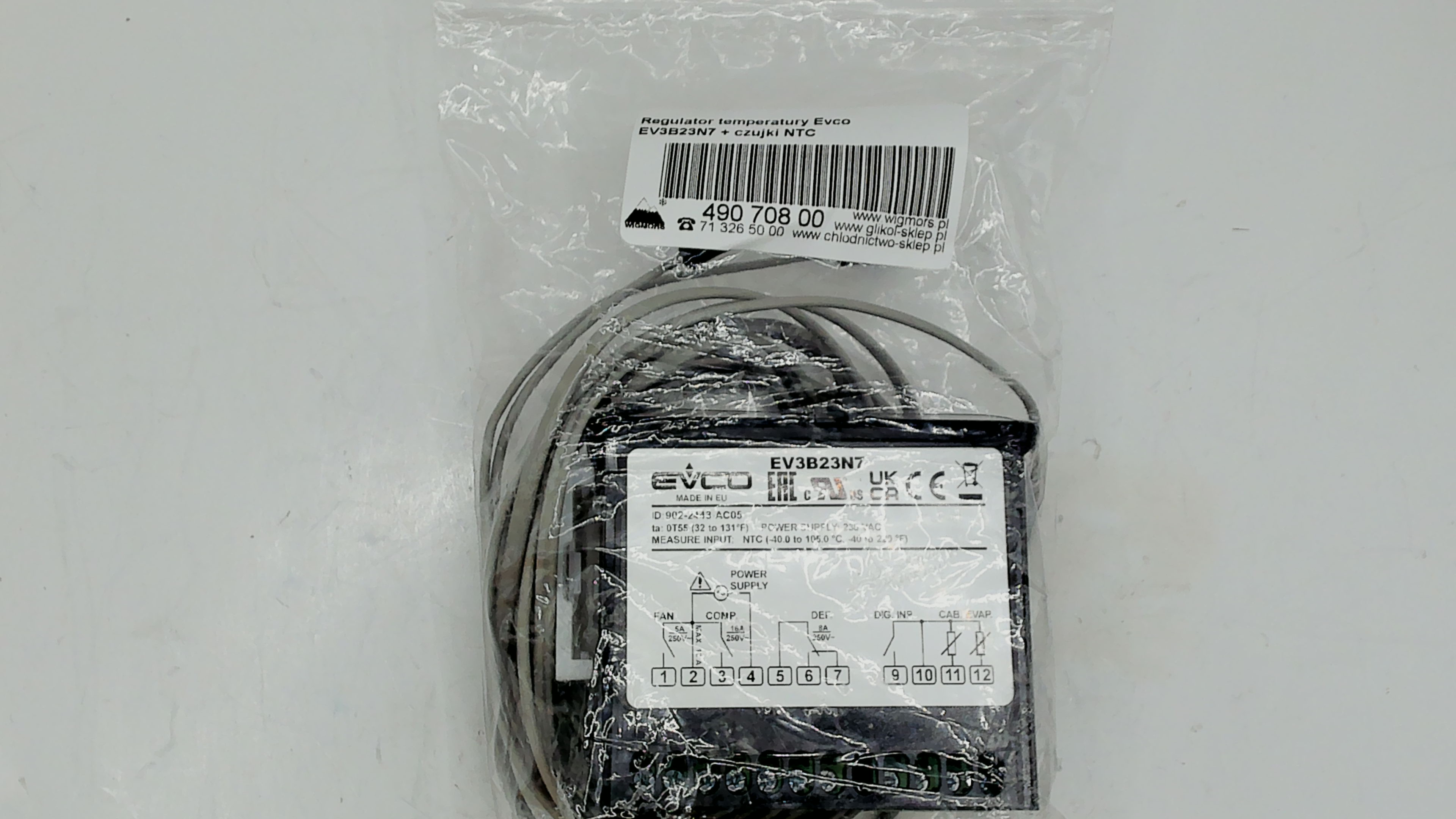 49070800/EV3B23N7 + sensors NTC