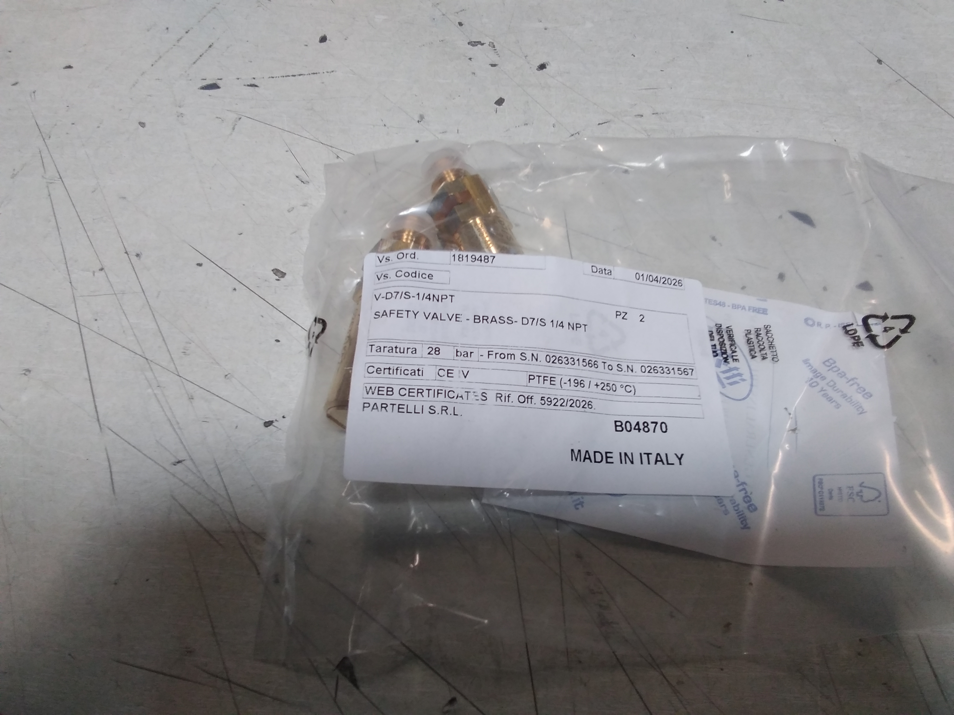 CW614N DN 1/4 (Nr. 016056605)