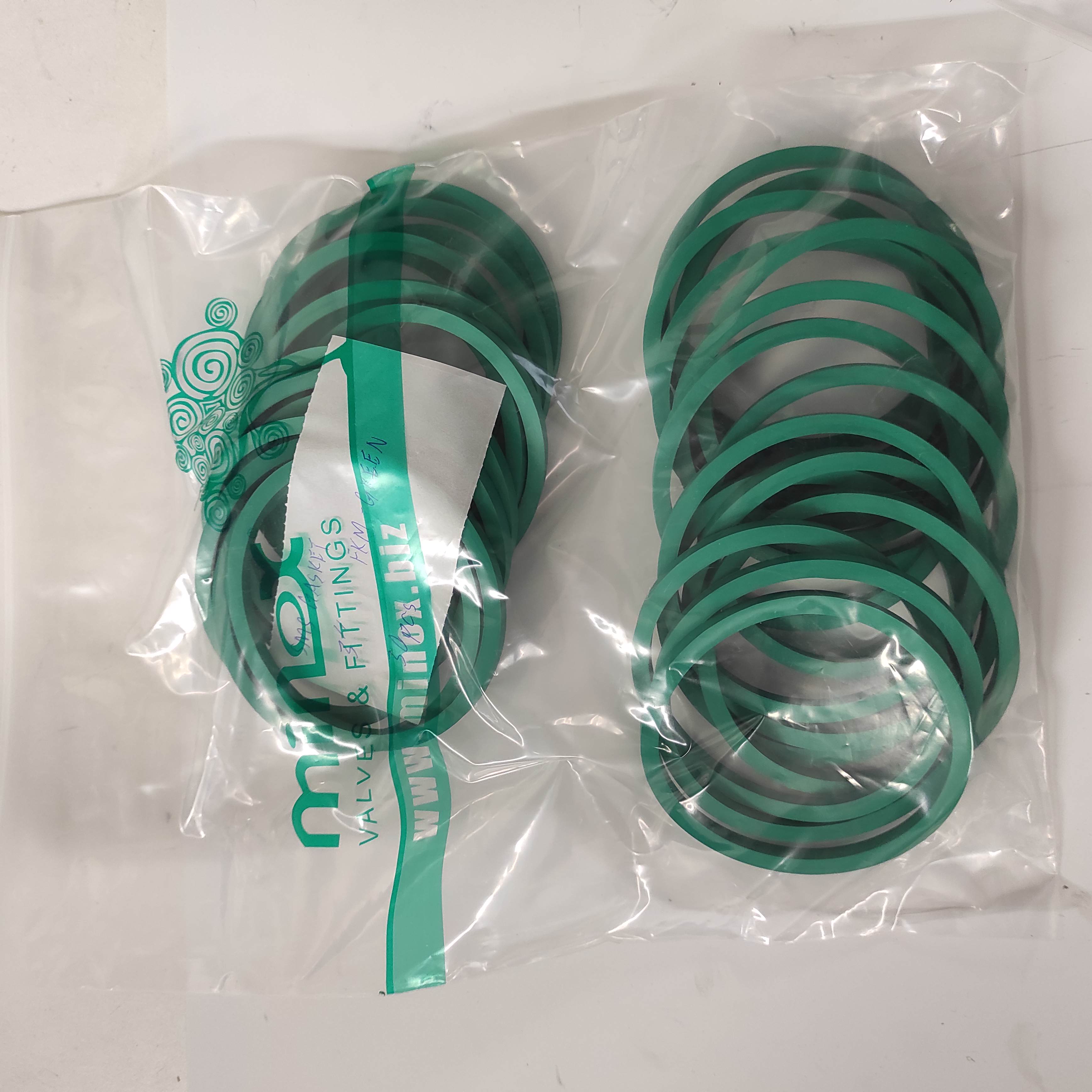 3" SMS GASKET <FKM-GREEN>