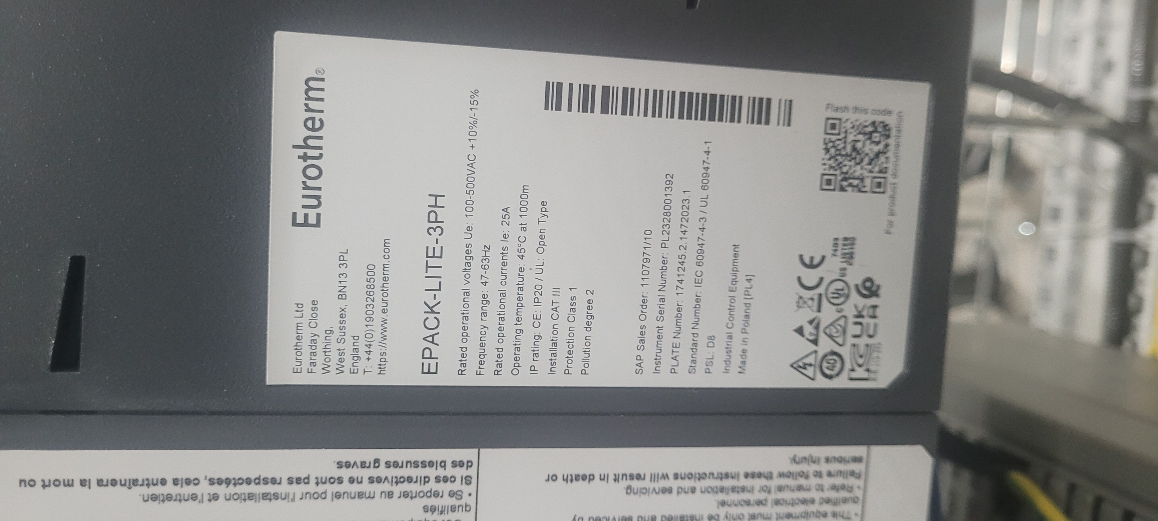 EPACK-LITE-3PH/25A/24V/XXX/OL/USWL3/XXXXXX/ HSP/XXXXXX