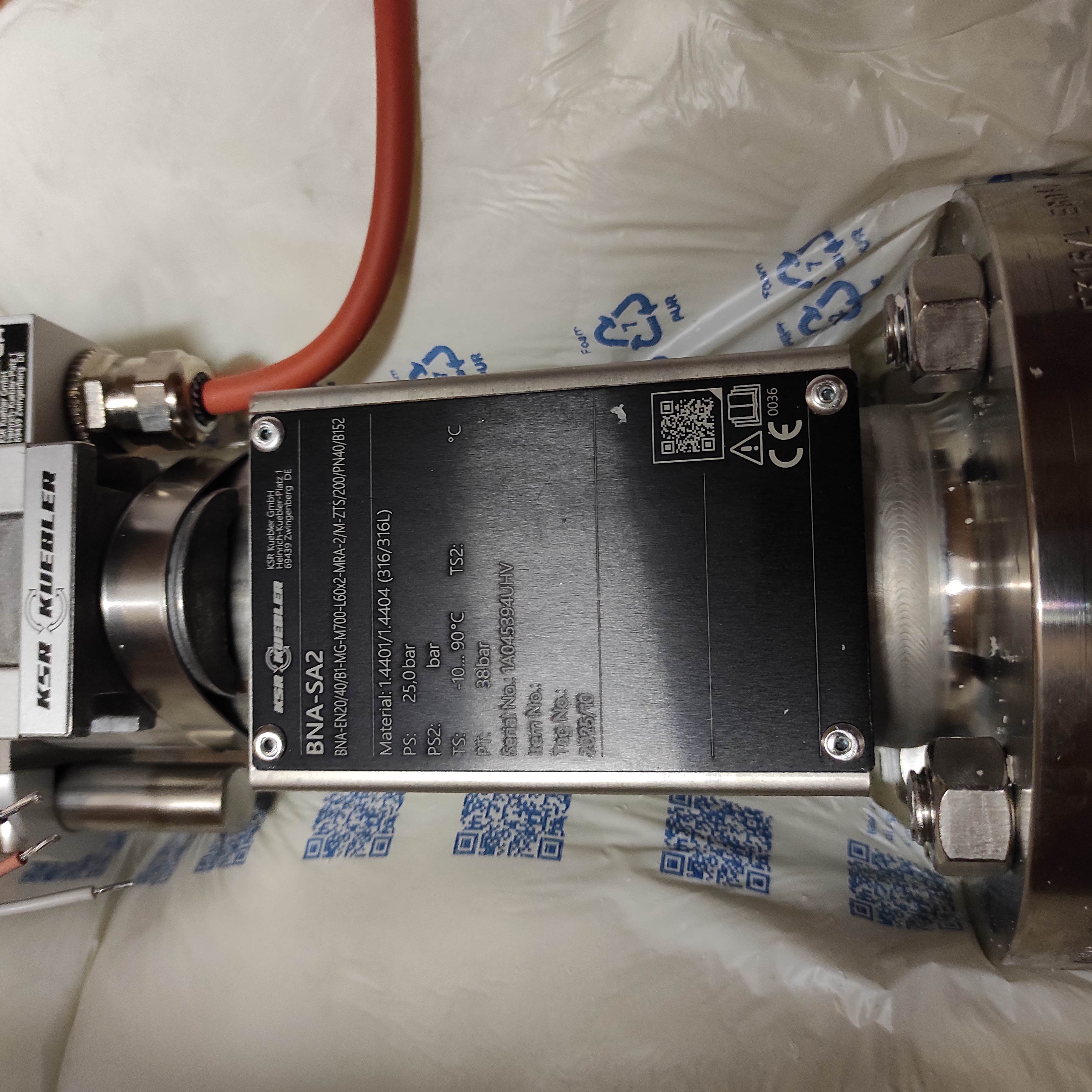 Typ BNA-SA2/BNA-EN20/40/B1-MG-M700-L60x2-MRA-2/M-ZTS/200/PN40/B152