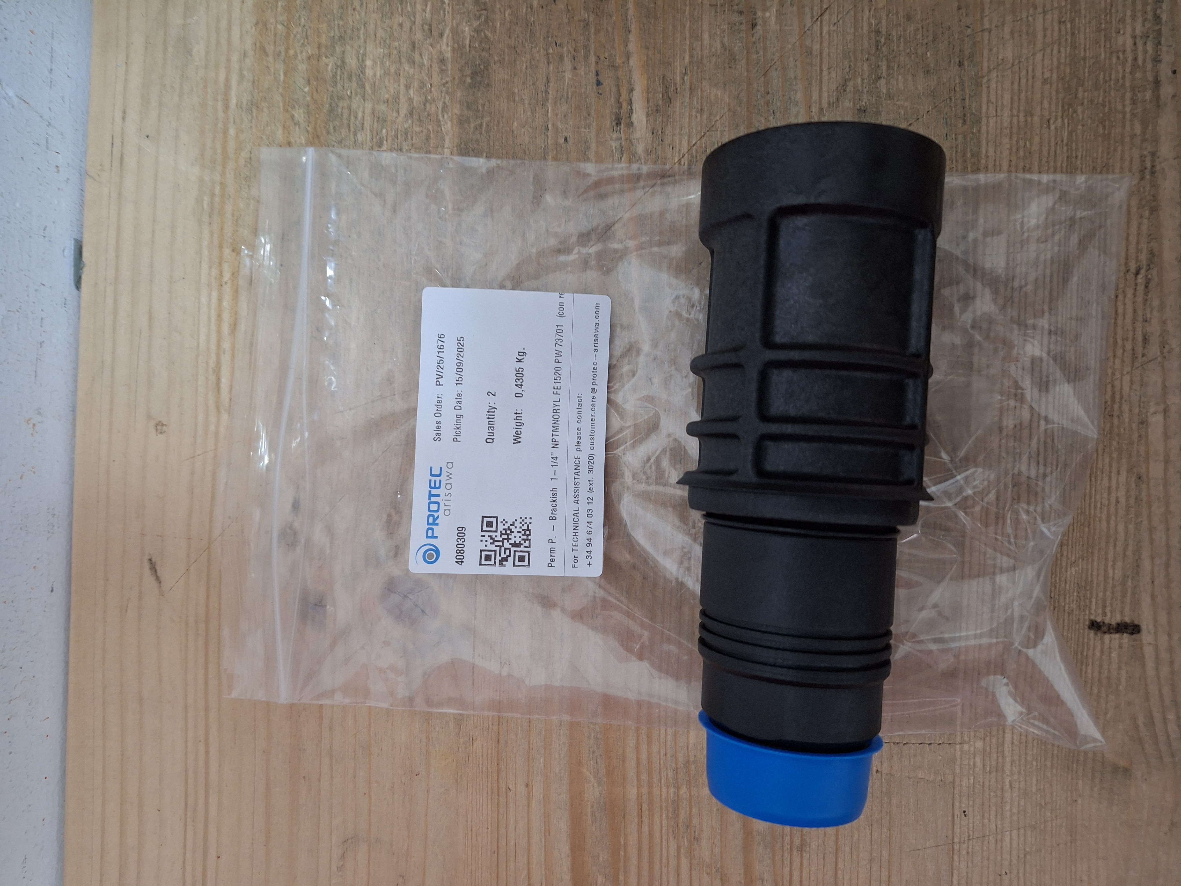 Permeate Port 1  1/4" male thread