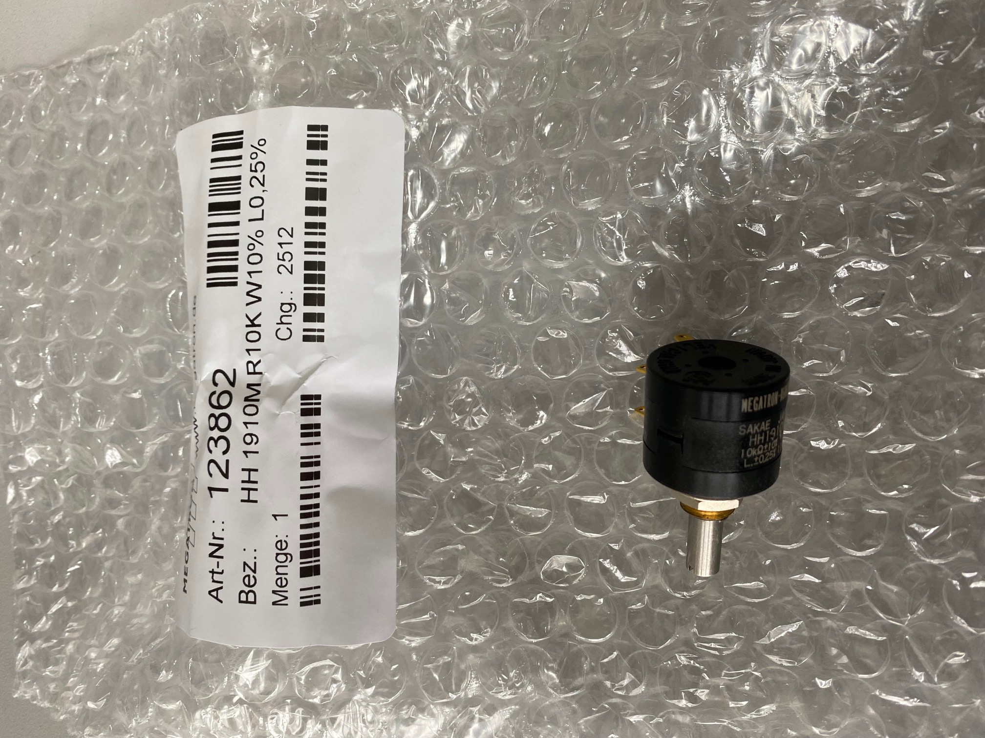 POT. HH 1910 M - 10 KOHMS ±10% - L.±0.25%