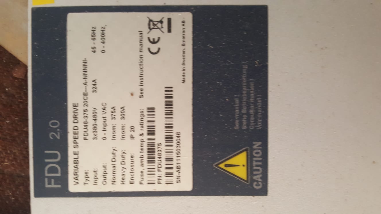Type: FDU48-375 20CE-A-NNNNI
