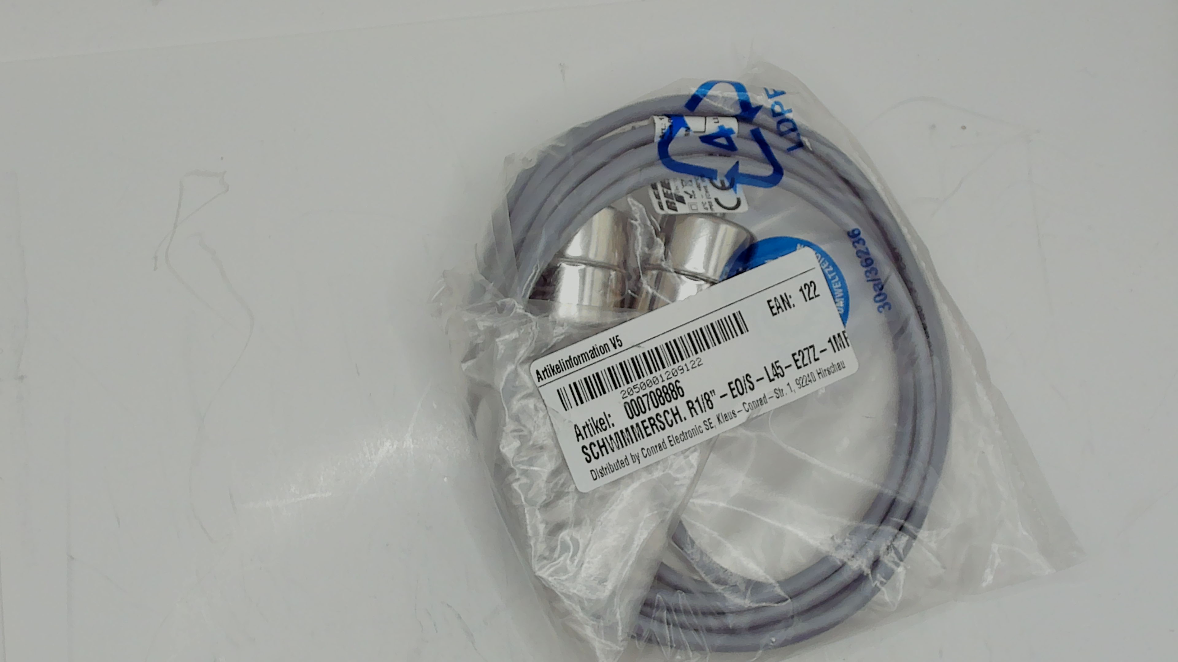 R1/8"-EO/S-L45-E27Z-1mPVC