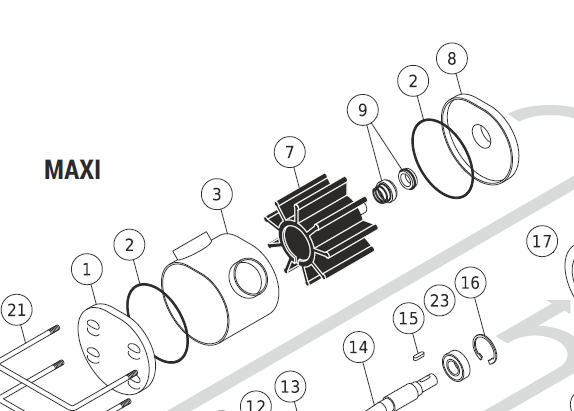 1131333002 /Mechanical seal for MAXI 80