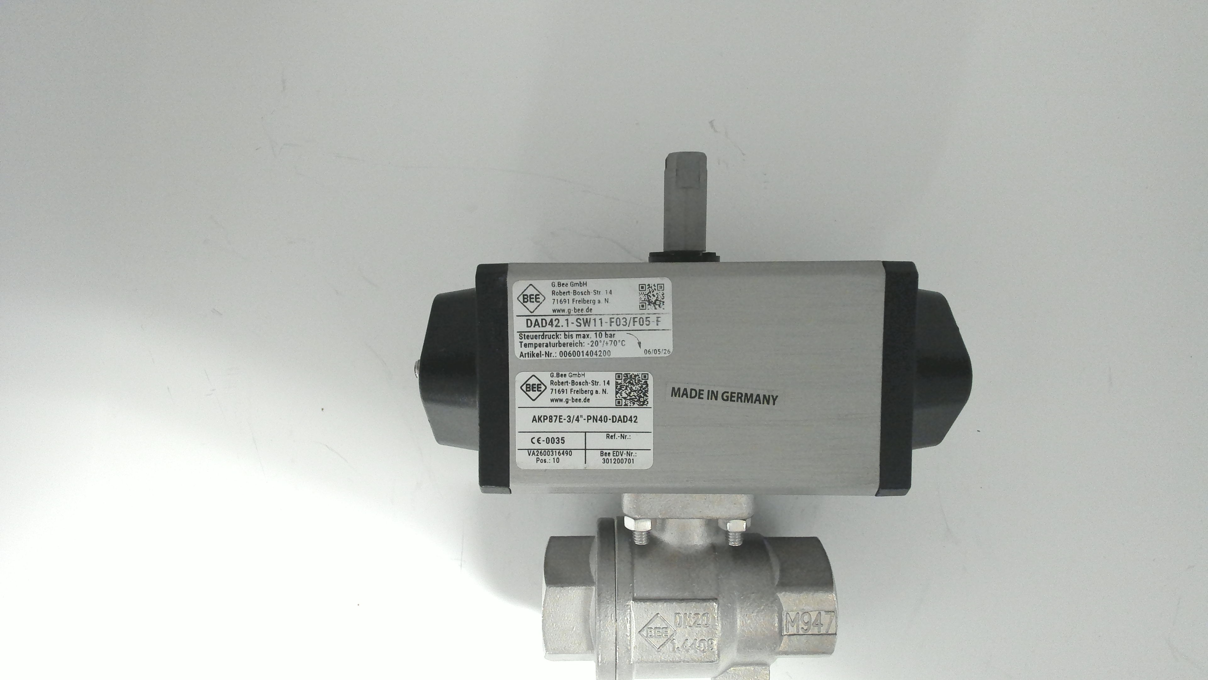 AKP87E-3/4"-PN40-DAD42
