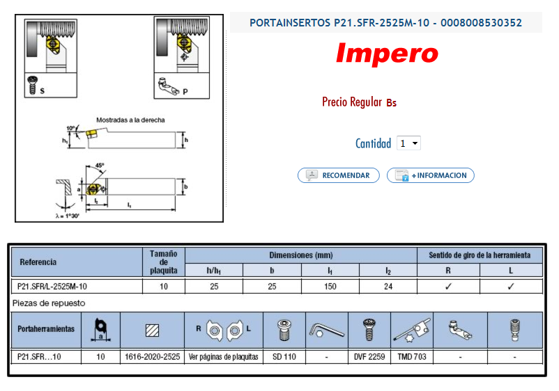 TNT 20003524  S-P21.SFR-2525M-10