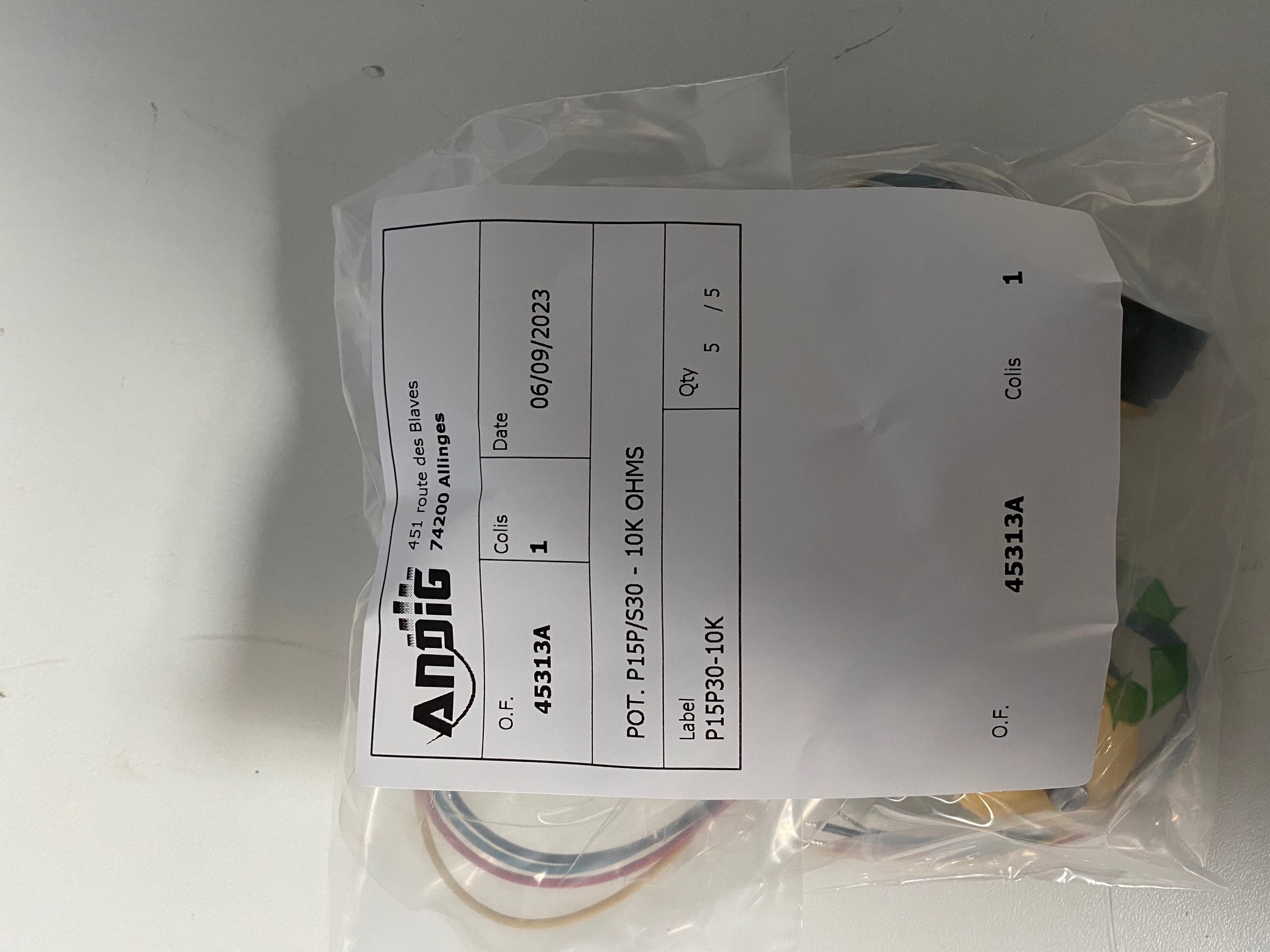 POT. P15P/S30 - 10K OHMS