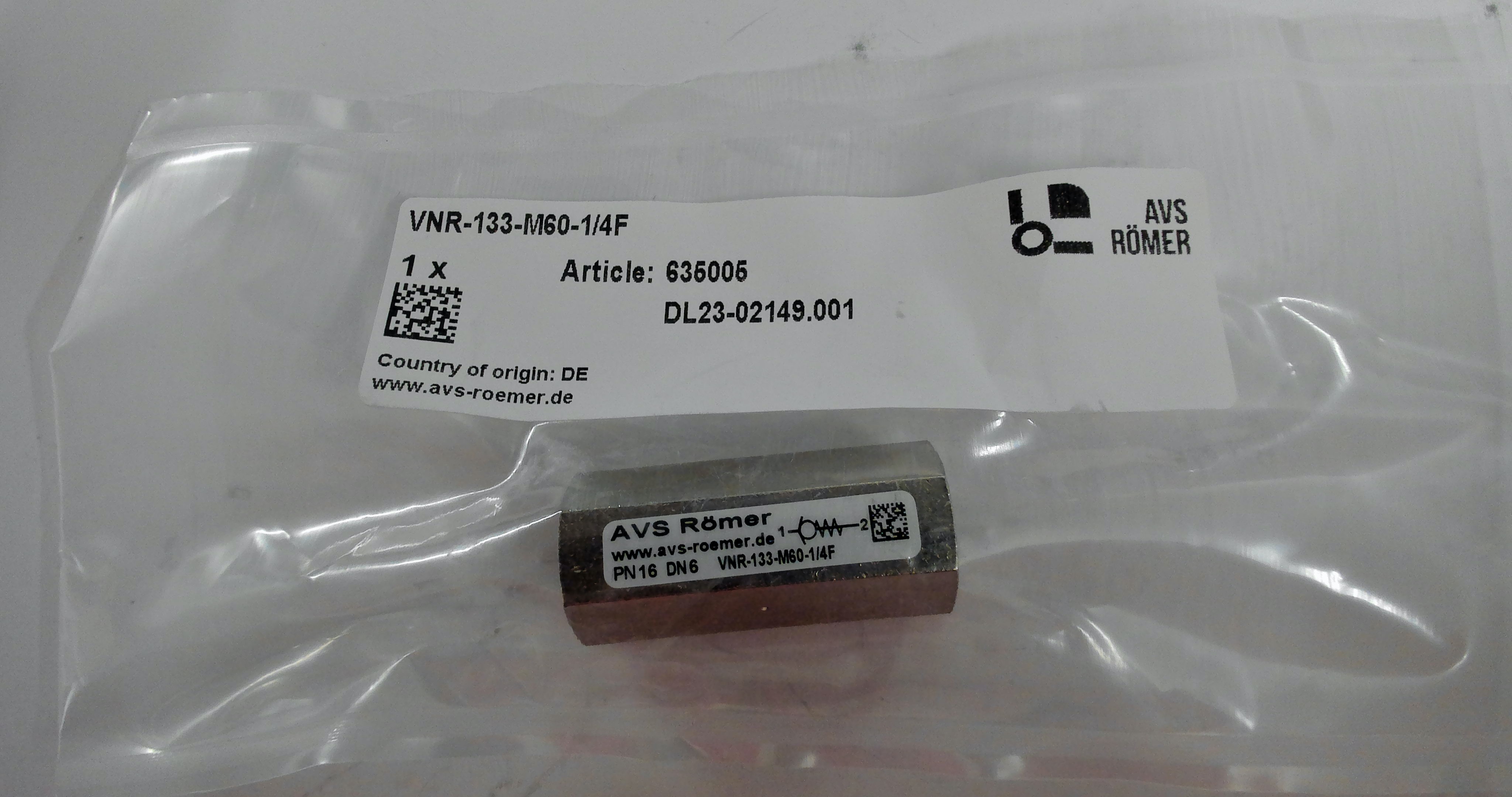 VNR-133-M60-1/4F