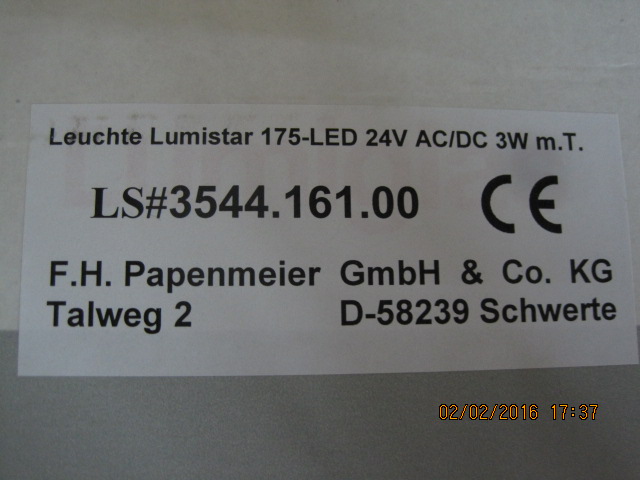 Typ Lumistar 175 - LED  mit Taster 