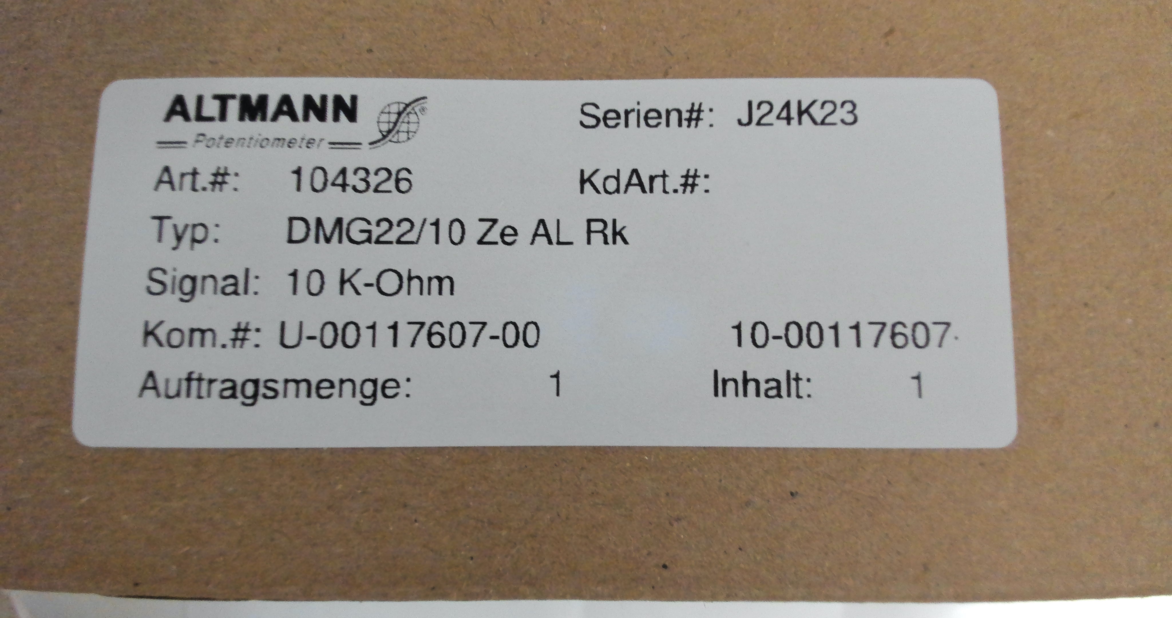 104326 / DMG22/10 Ze AL Rk