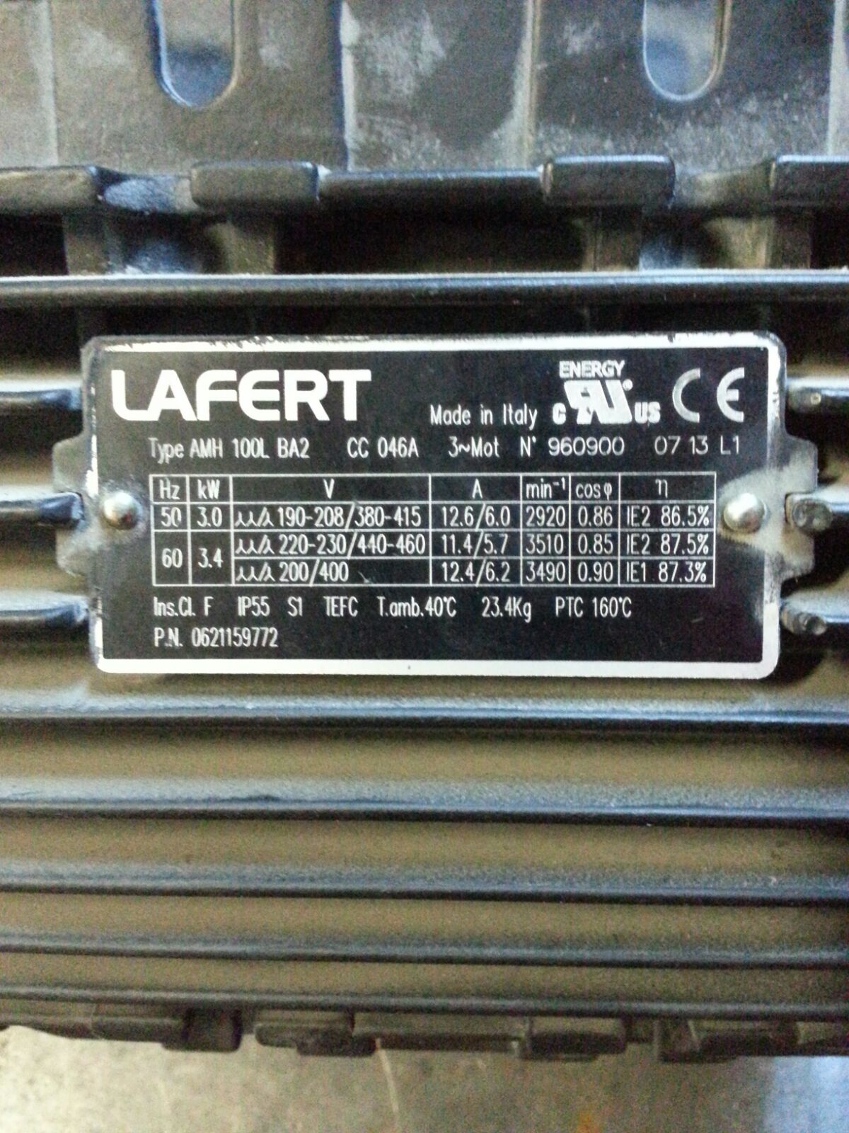 AMH100LBA2  CC046A PN:0621159772 