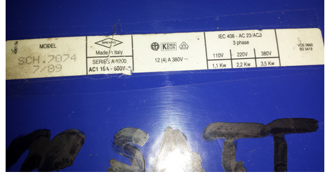 SCH 7074  7/89  OEM for Telwin 