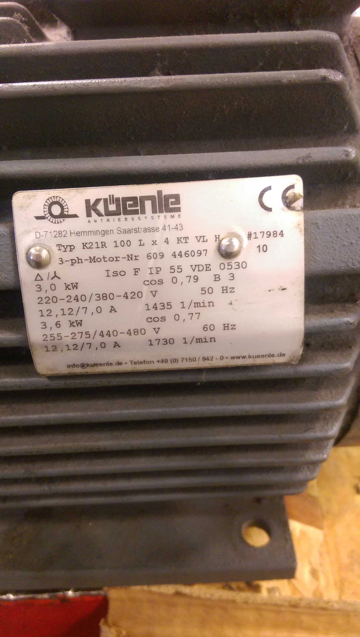 Typ K21R 100 L x 4KT VL H NR.17984 