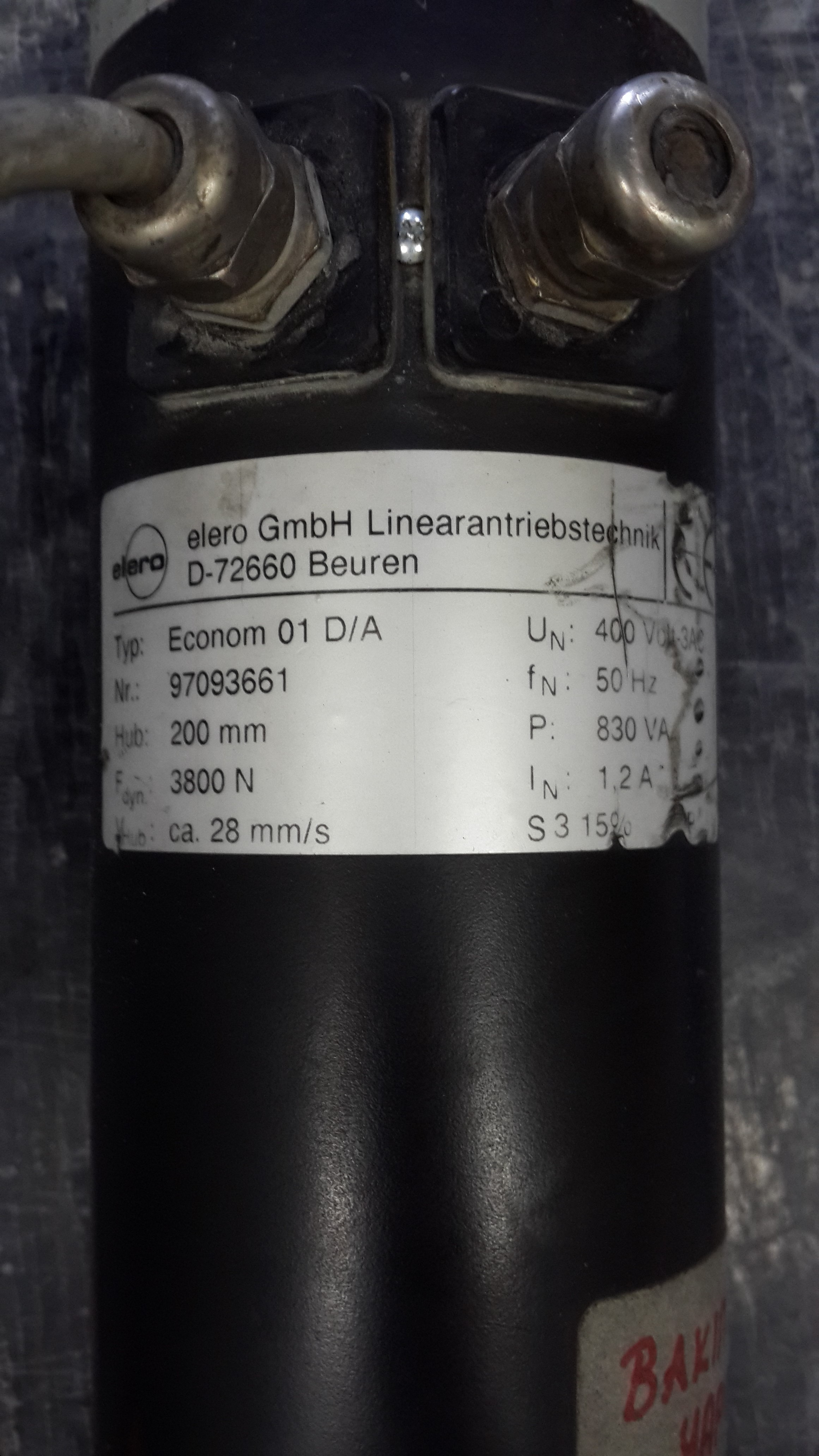 Type Econom 01 D/A Nr. 97093661 