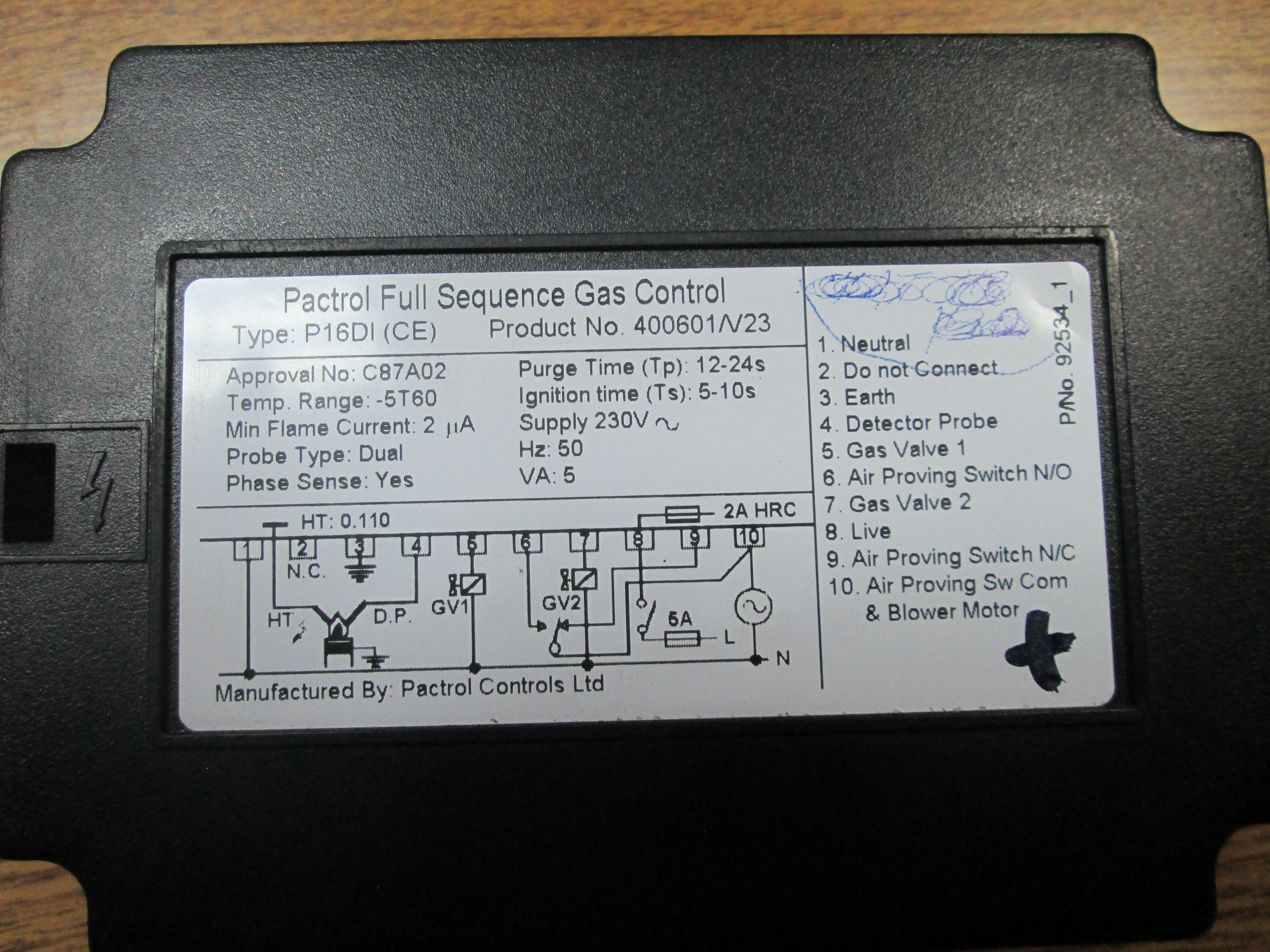 Type P16DI(CE), Pn. 400601/V23