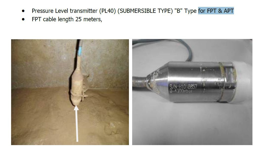 PL40 / (SUBMERSIBLE TYPE)) "B" Type for FPT 